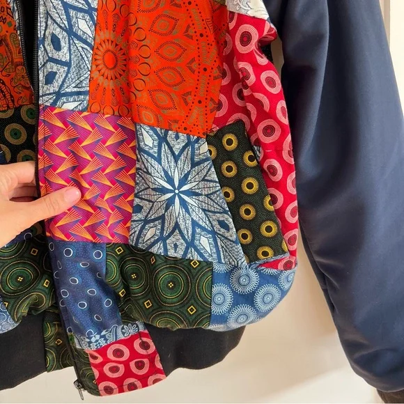 Unique Handmade South African Patchwork Quilt Jacket - Picture 5 of 6